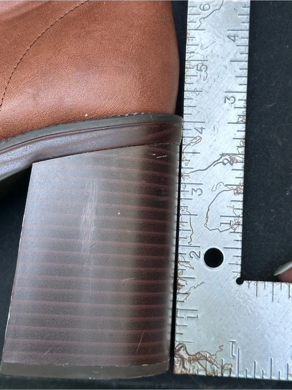 Madden Girl Women’s Brown Leather Platform Ankle Boots